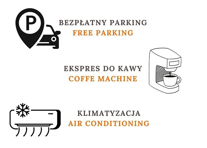 شقة Towarowa Orange Apartment, Free Parking, Air-conditioning, Self Check-in 24h